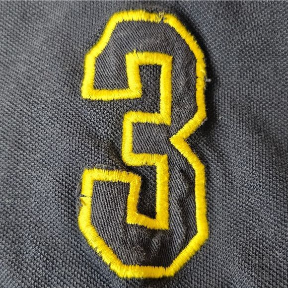 US Polo Assn Polo Blue Knit Collared Short Sleeve Large Logo Sz L Activewear - Picture 10 of 12